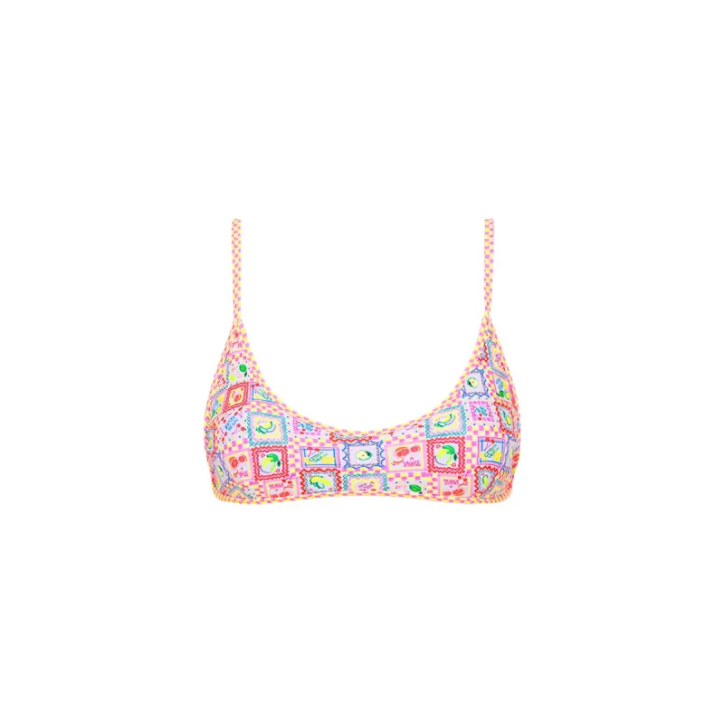 Minimal Tie Back Bikini Top - Citron Coast sold by Kulani Kinis