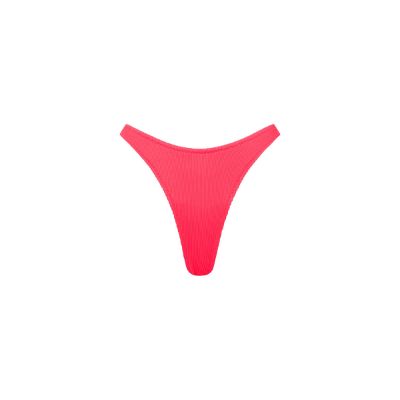 High Leg Vintage Bikini Bottom - Watermelon Ribbed sold by Kulani Kinis