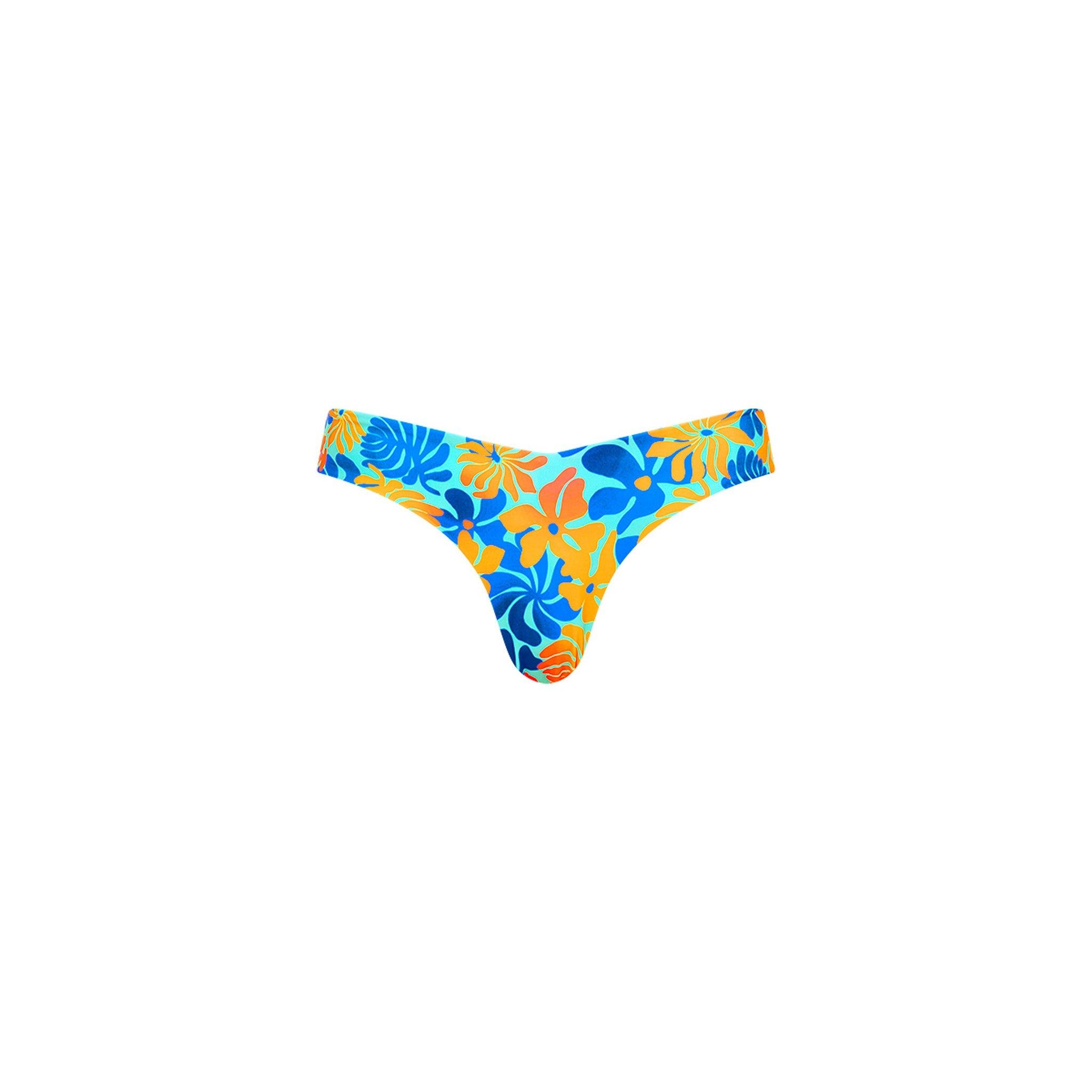 Cheeky V Bikini Bottom - Azure sold by Kulani Kinis