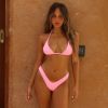 Slide Triangle Bikini Top - Bubblegum Pink Ribbed sold by Kulani Kinis