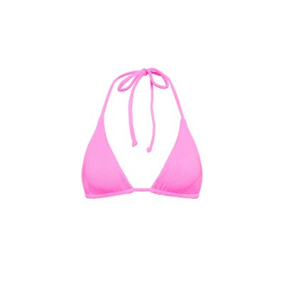 Slide Triangle Bikini Top - Bubblegum Pink Ribbed sold by Kulani Kinis