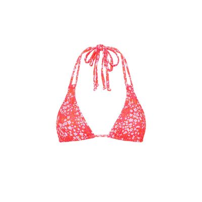 Halter Bralette Bikini Top - Coral Crush sold by Kulani Kinis