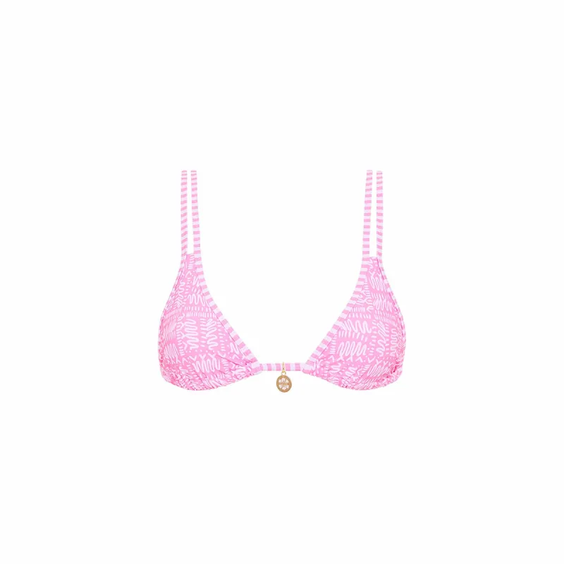 Twin Strap Bralette Bikini Top - Strawberry Milkshake sold by Kulani Kinis