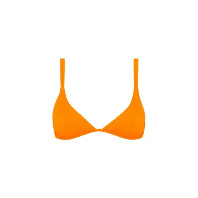 Scoop Triangle Bikini Top - Papaya Ribbed sold by Kulani Kinis