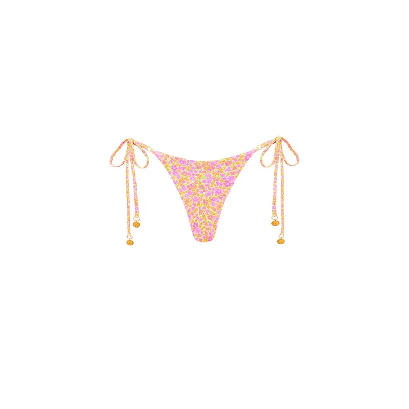 Thong Tie Side Bikini Bottom - Champagne Blossom sold by Kulani Kinis