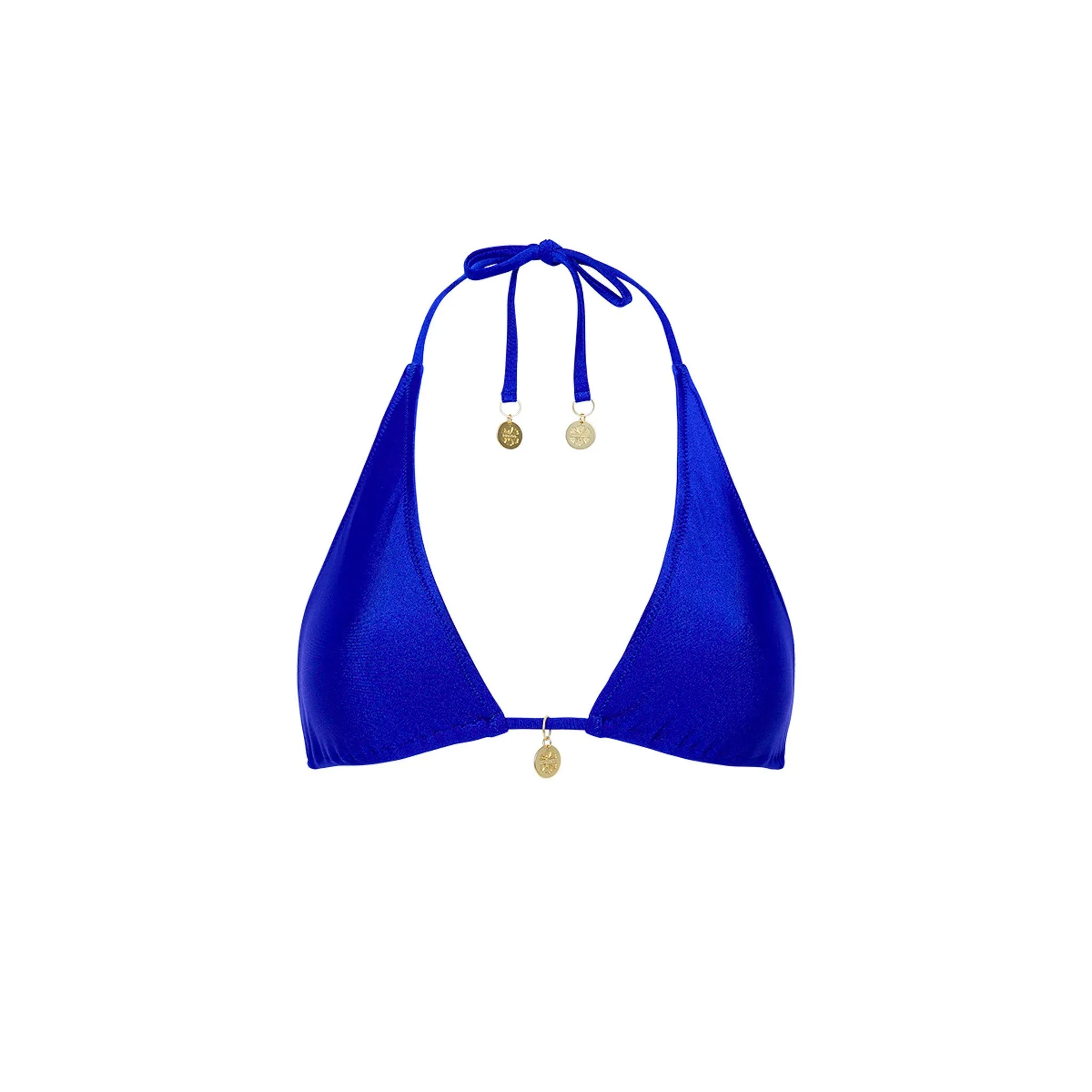 Classic Tie Halter Bikini Top - Malibu Blue sold by Kulani Kinis