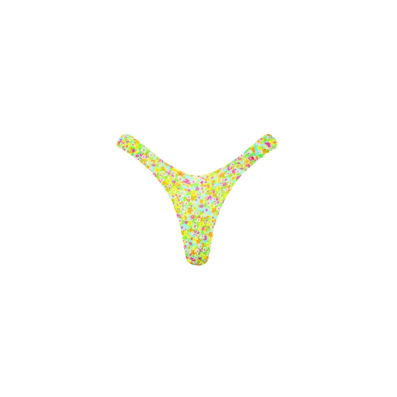 Retro Y Thong Bikini Bottom - Wild Flower sold by Kulani Kinis