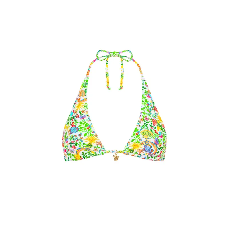 Classic Tie Halter Bikini Top - Desert Disco sold by Kulani Kinis