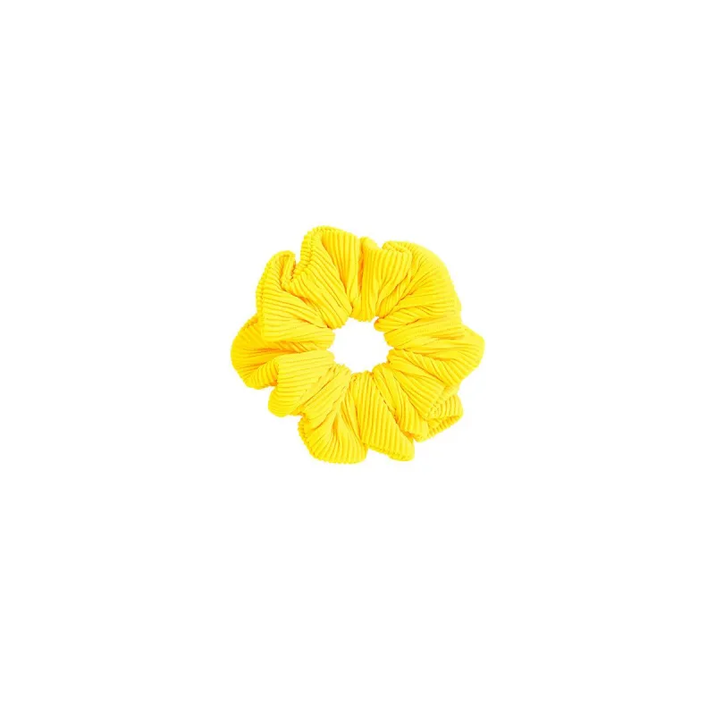 Scrunchie - Sunshine Yellow Ribbed sold by Kulani Kinis