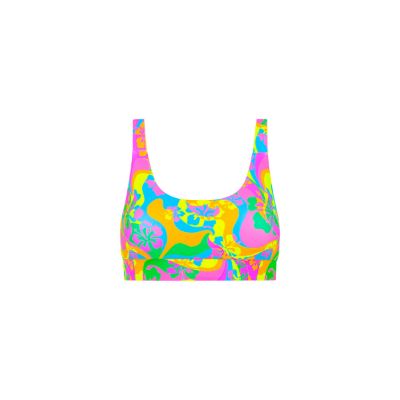 Active Cross Back Crop Top - Tutti Frutti sold by Kulani Kinis
