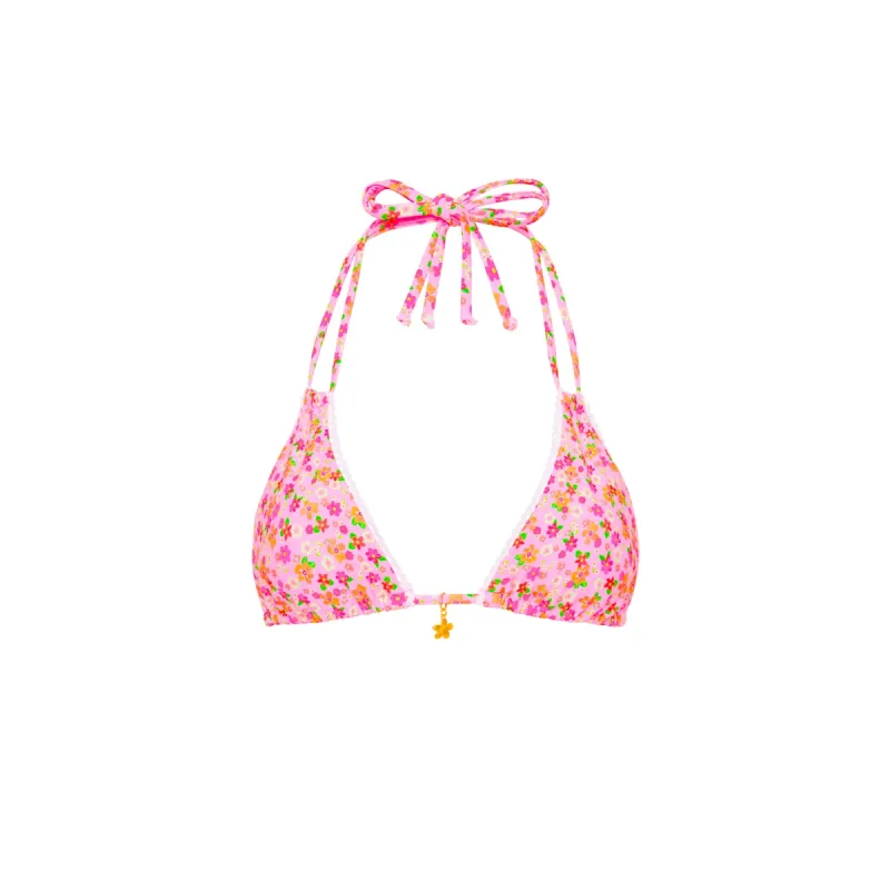 Halter Bralette Bikini Top - Frangipani Fever sold by Kulani Kinis