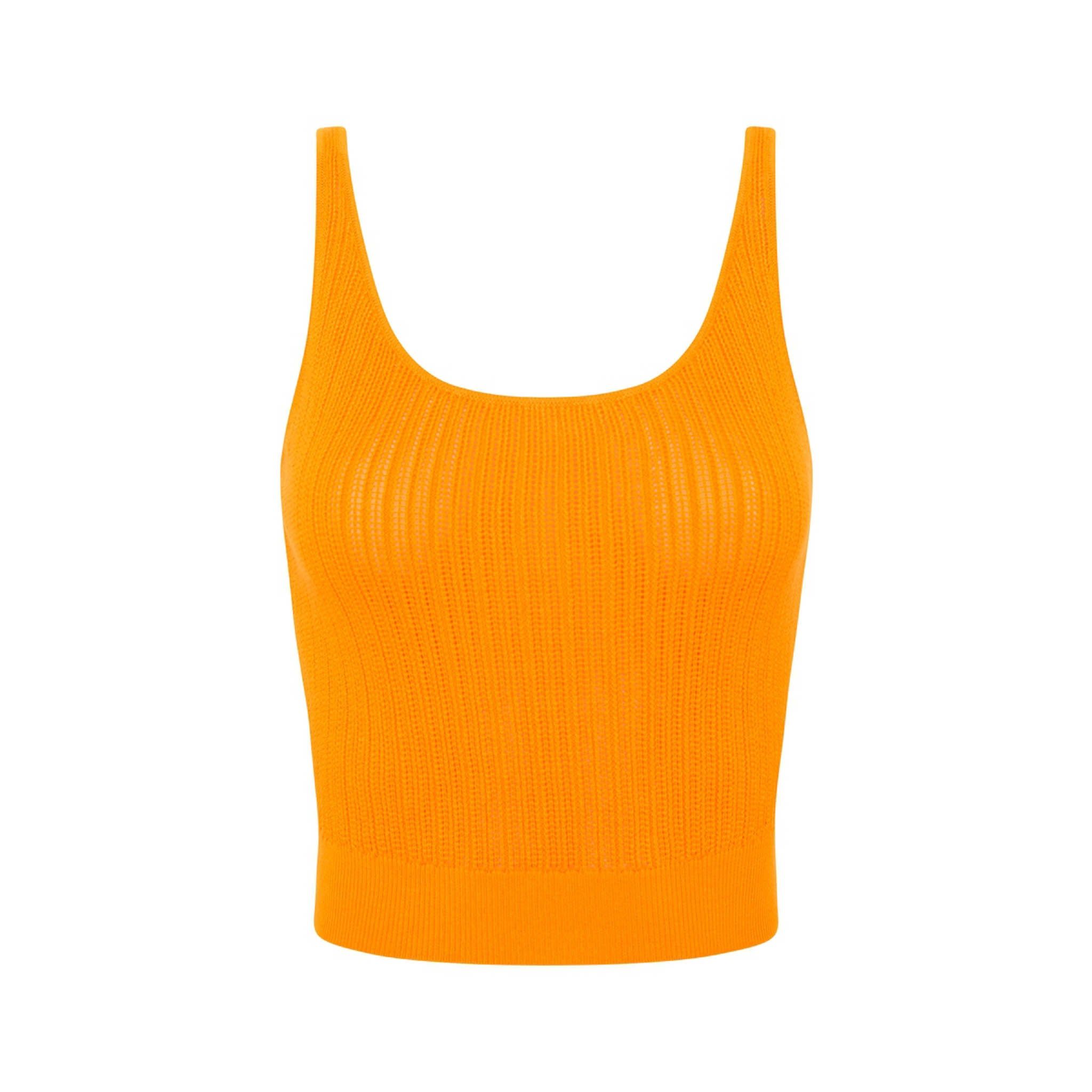 Casual Knit Tank Top - Tangerine sold by Kulani Kinis