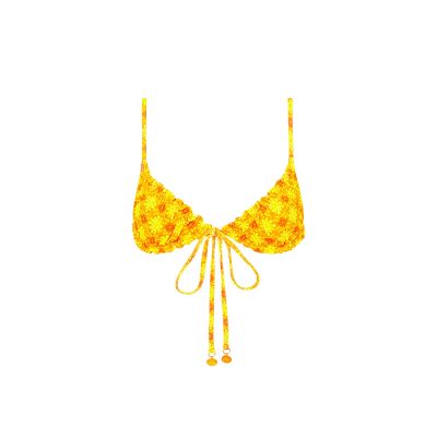 Ruched Bralette Bikini Top - Lemontini sold by Kulani Kinis