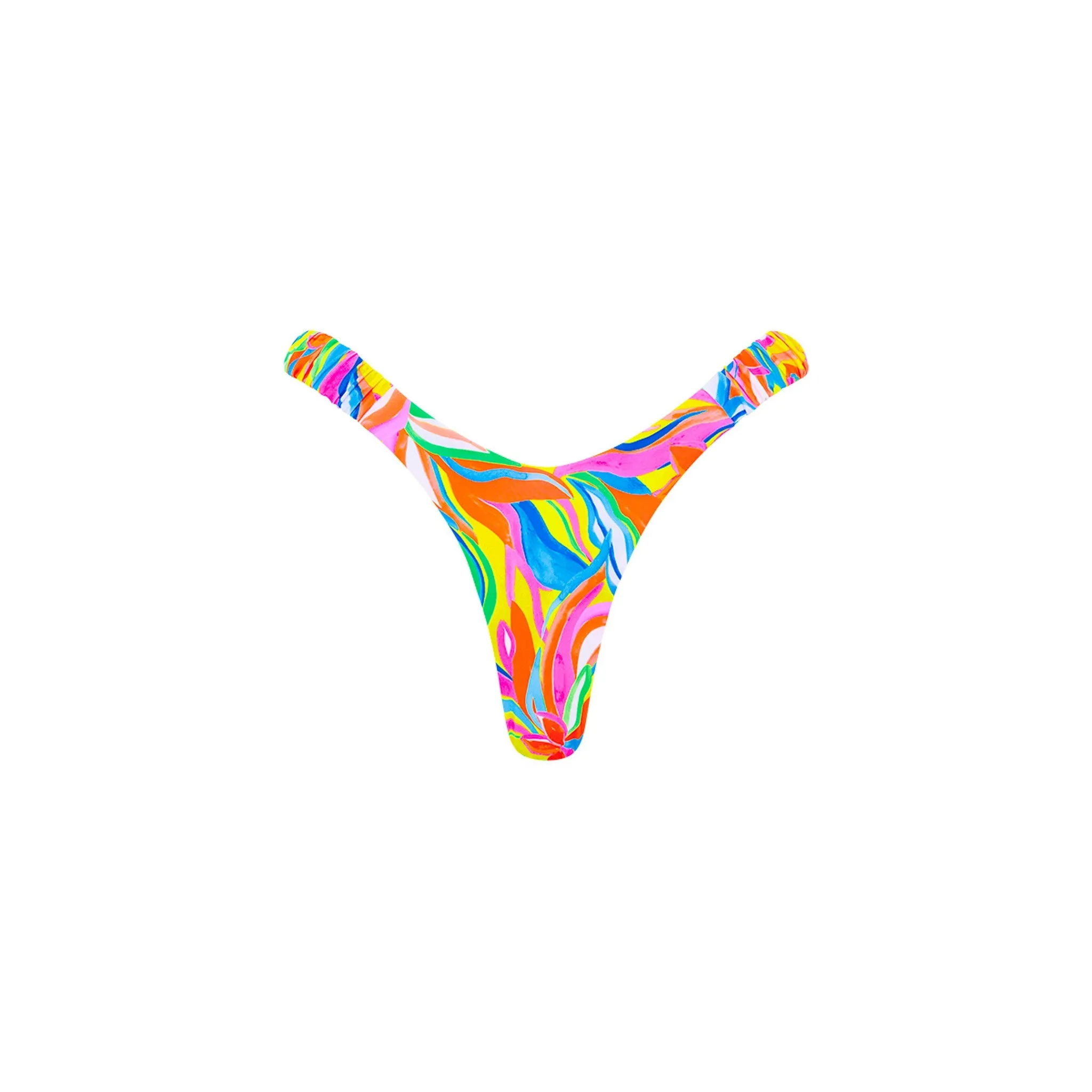 Retro Y Thong Bikini Bottom - Tropical Illusion sold by Kulani Kinis