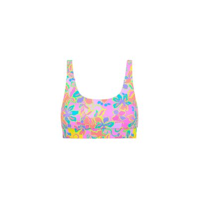 Active Cross Back Crop Top - Pink Aurora sold by Kulani Kinis