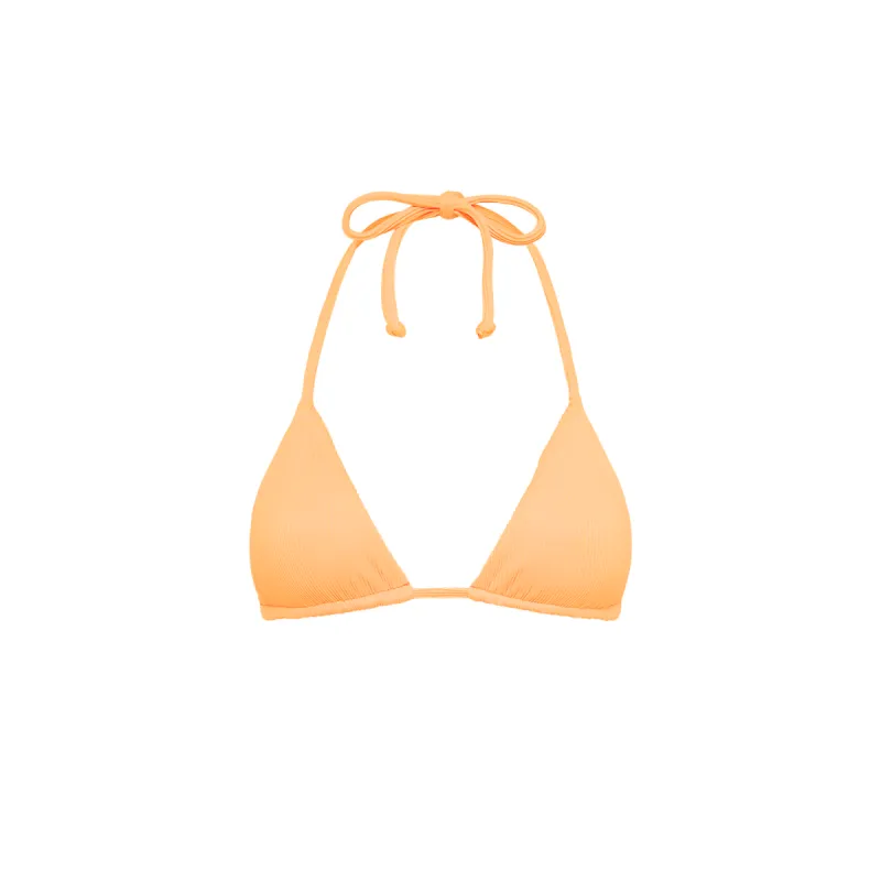 Slide Triangle Bikini Top - Mango Ribbed sold by Kulani Kinis