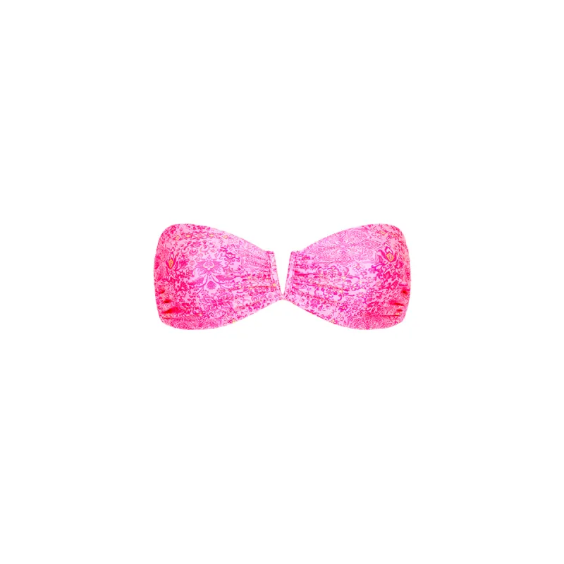 V Strapless Bandeau Bikini Top - Rose Quartz sold by Kulani Kinis