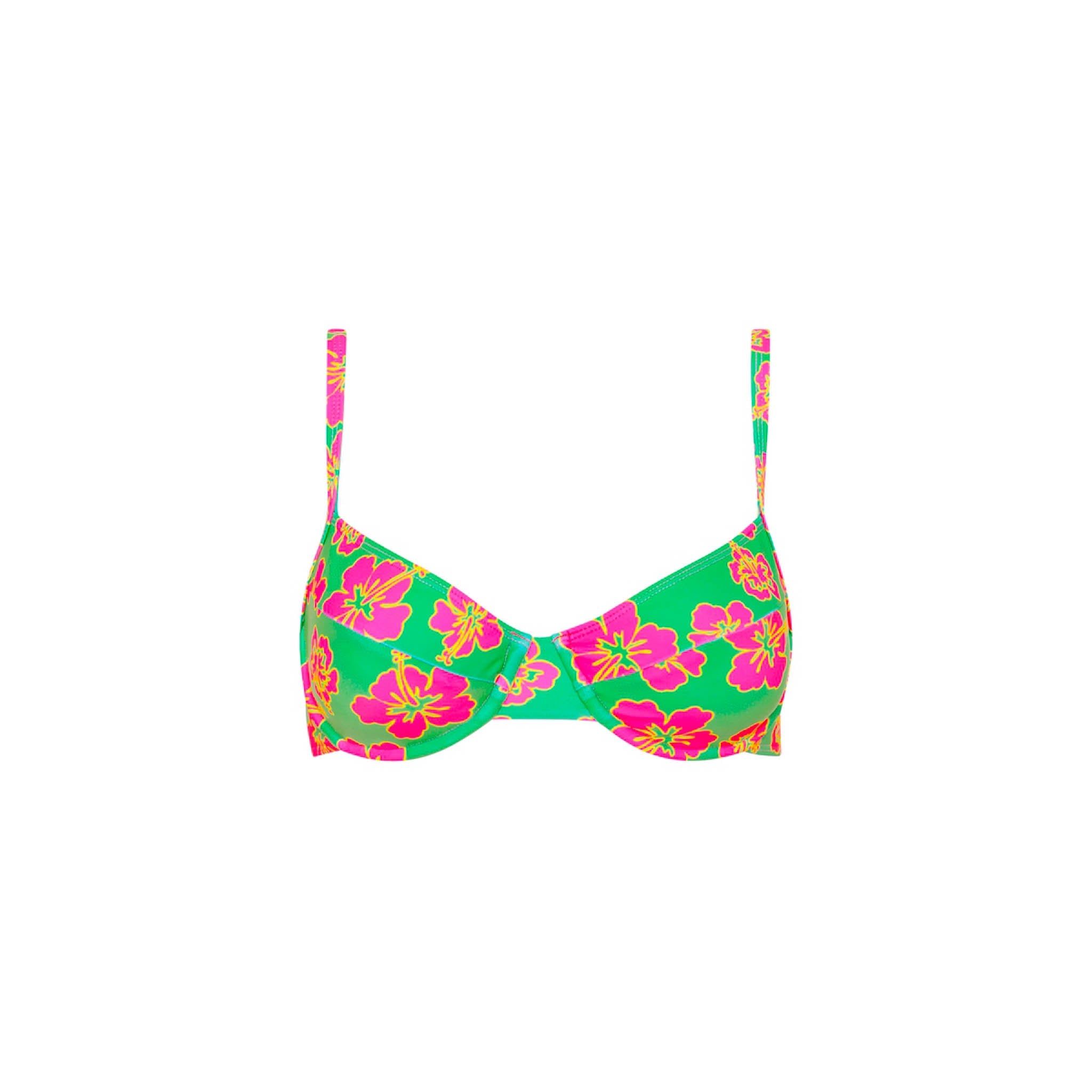 Ditzy Underwire Bra Bikini Top - Melon Sorbet sold by Kulani Kinis