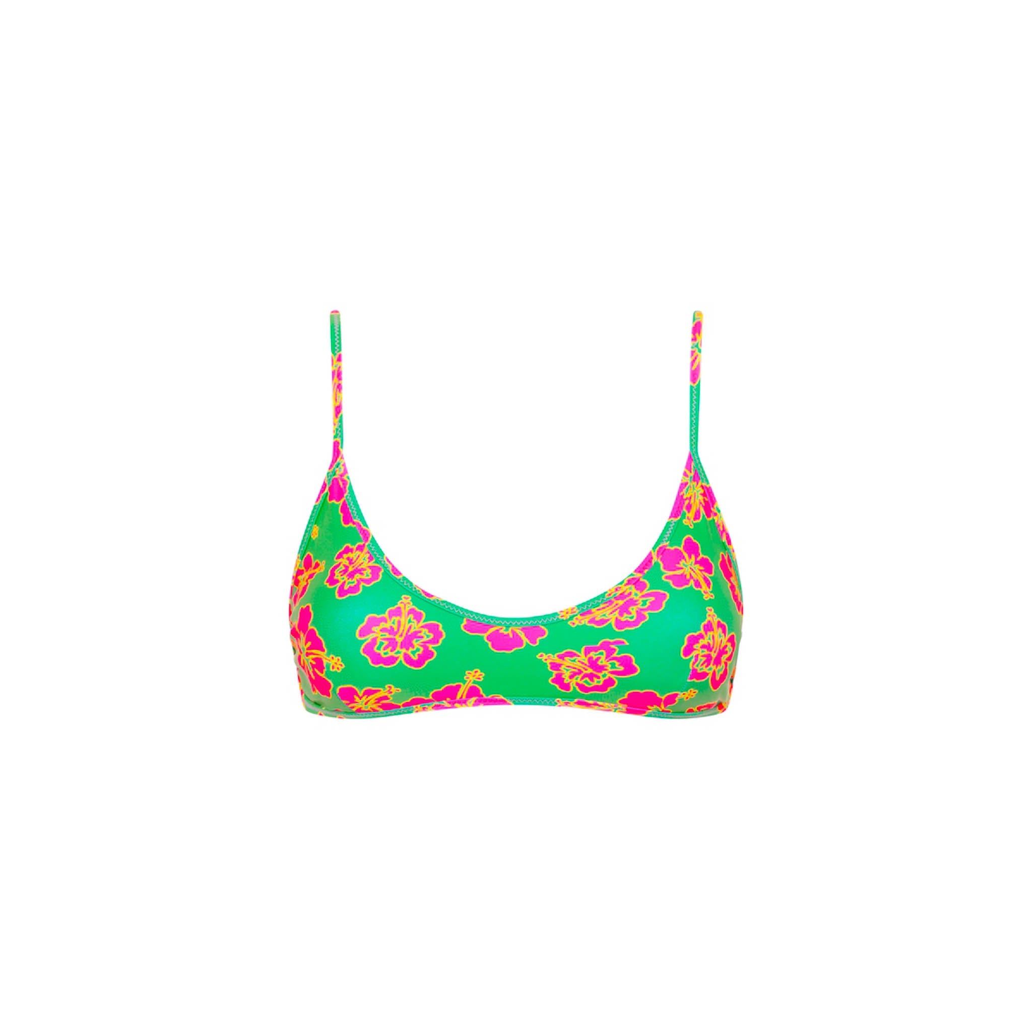 Minimal Tie Back Bikini Top - Melon Sorbet sold by Kulani Kinis