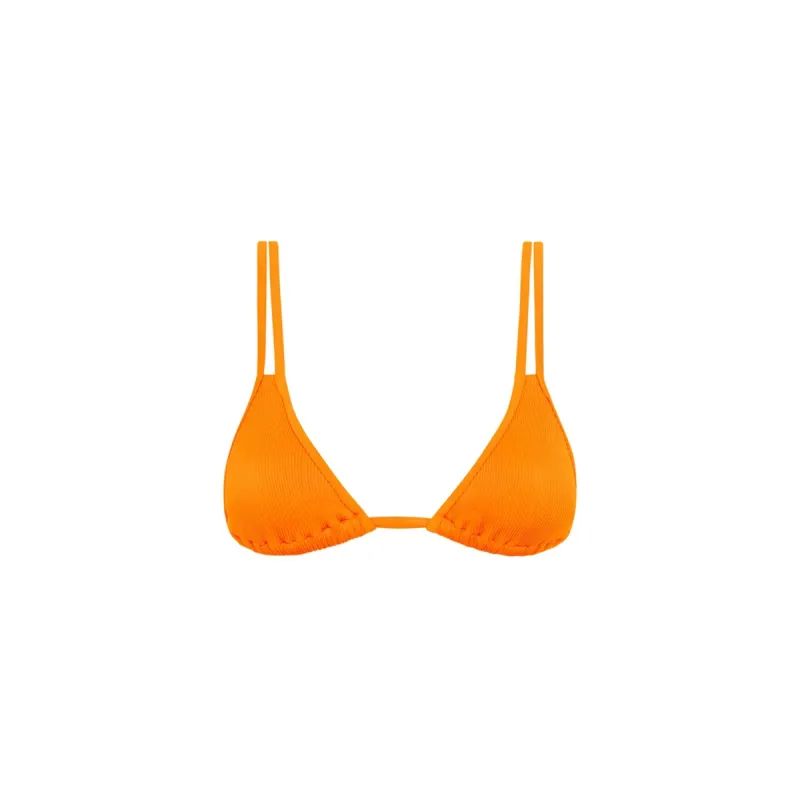 Twin Strap Bralette Bikini Top - Papaya Ribbed sold by Kulani Kinis
