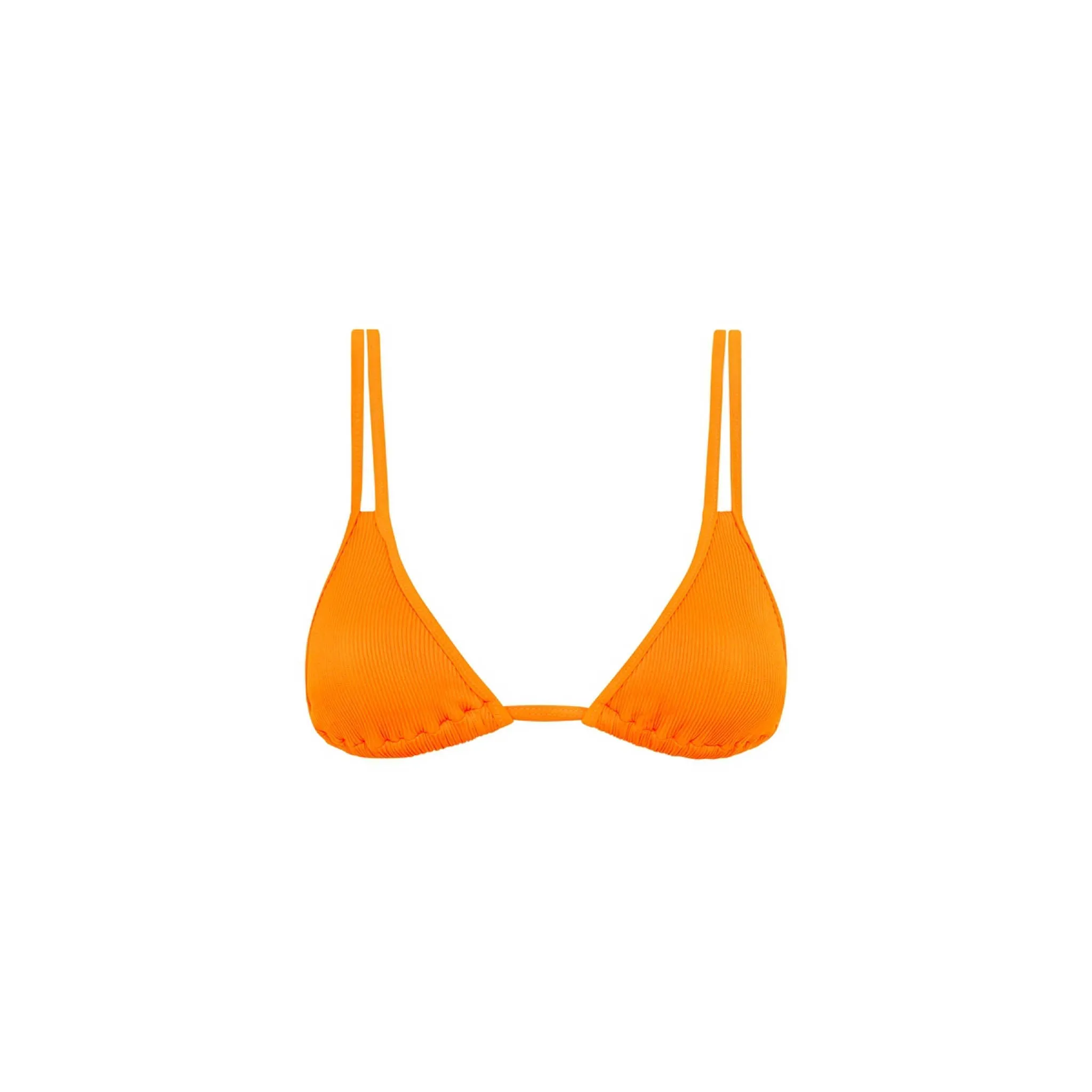 Twin Strap Bralette Bikini Top - Papaya Ribbed sold by Kulani Kinis