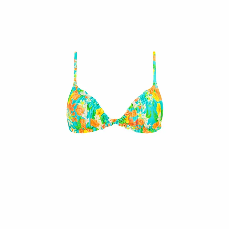 Ruched Slim Scoop Bikini Top - Sunkissed Soul sold by Kulani Kinis