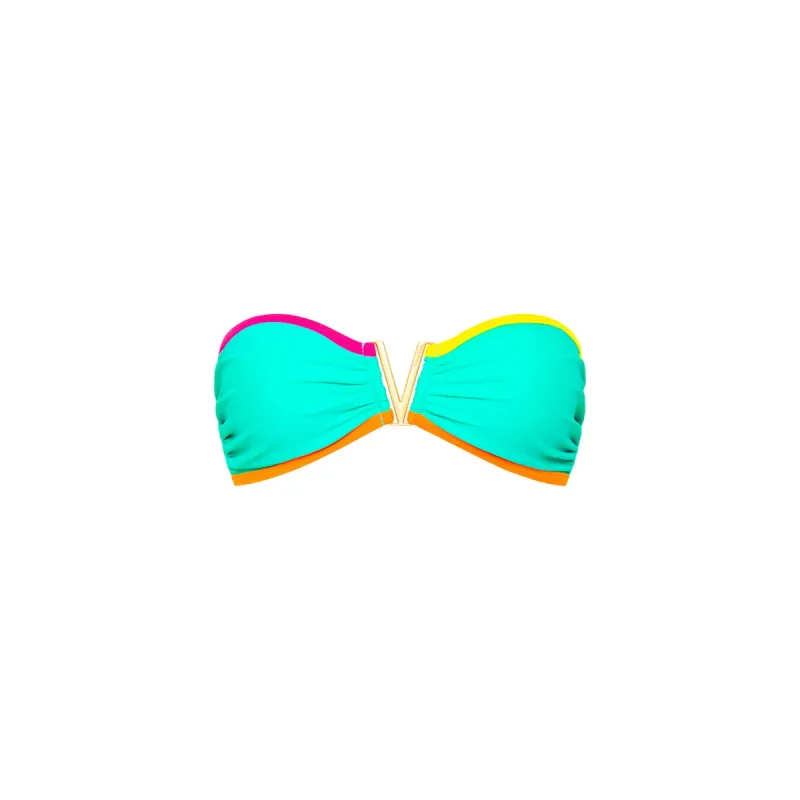 Mega V Strapless Bandeau Bikini Top - Confetti sold by Kulani Kinis