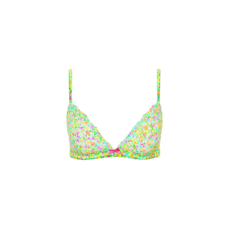 Lace Triangle Bra - Wild Flower sold by Kulani Kinis
