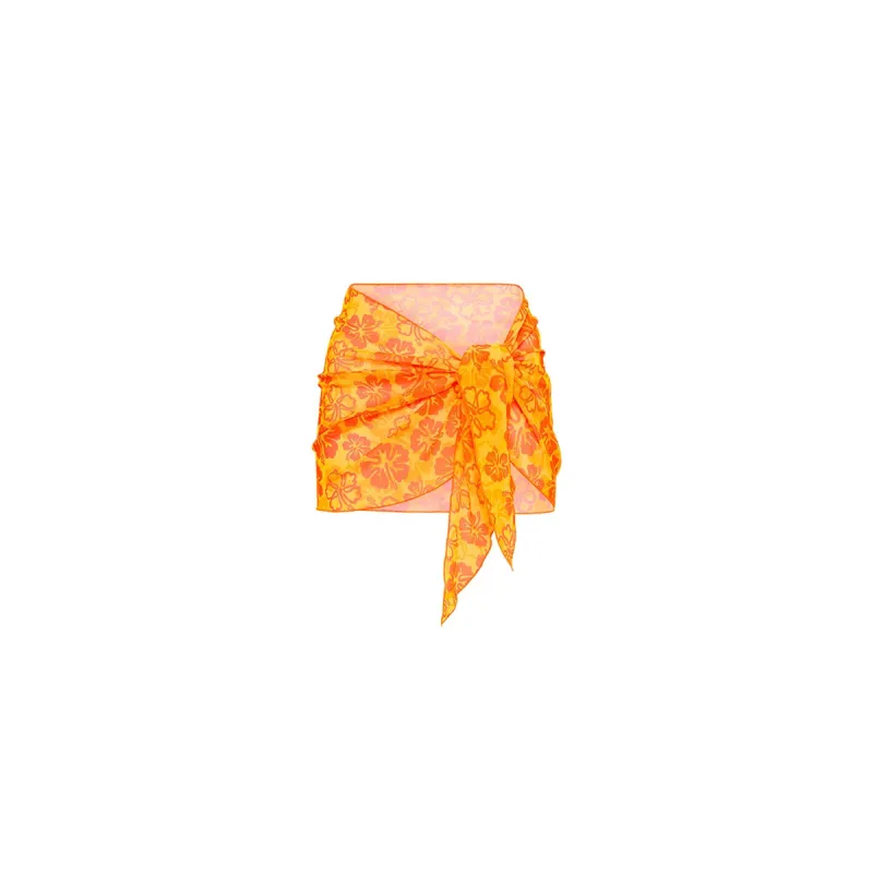 Mini Mesh Sarong - Tangerine Dreams sold by Kulani Kinis