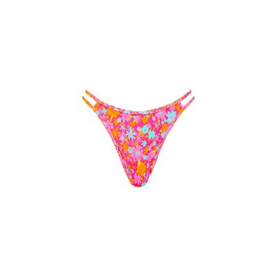 Twin Strap Cheeky Bikini Bottom - Raspberry Rosé sold by Kulani Kinis