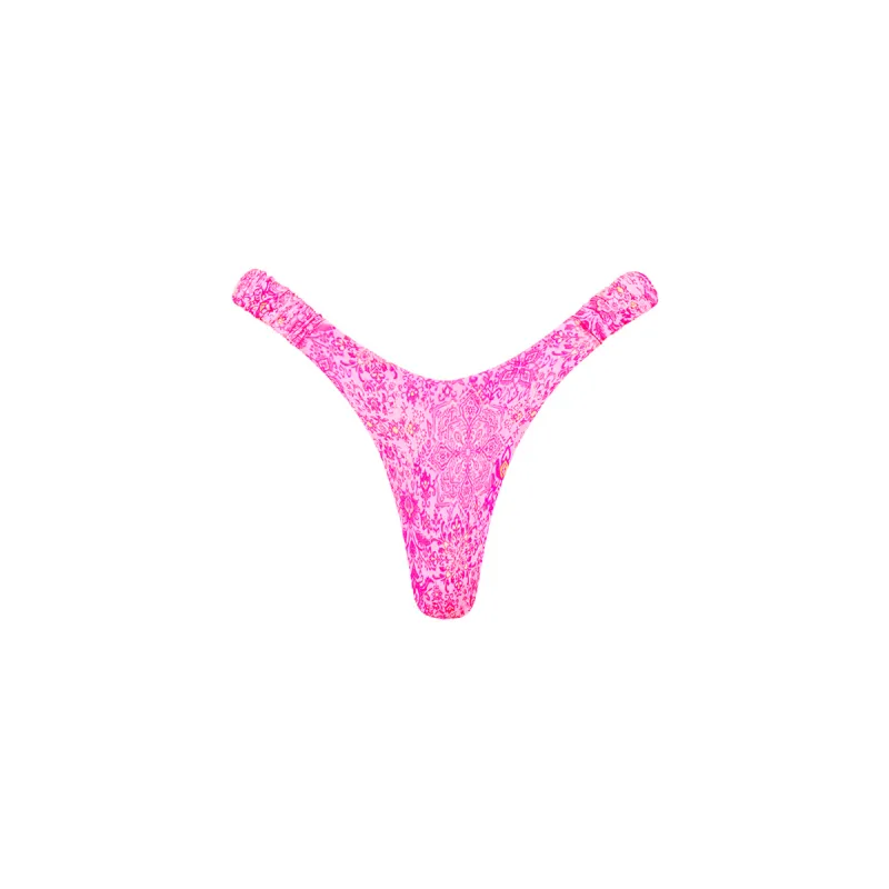 Retro Y Thong Bikini Bottom - Rose Quartz sold by Kulani Kinis