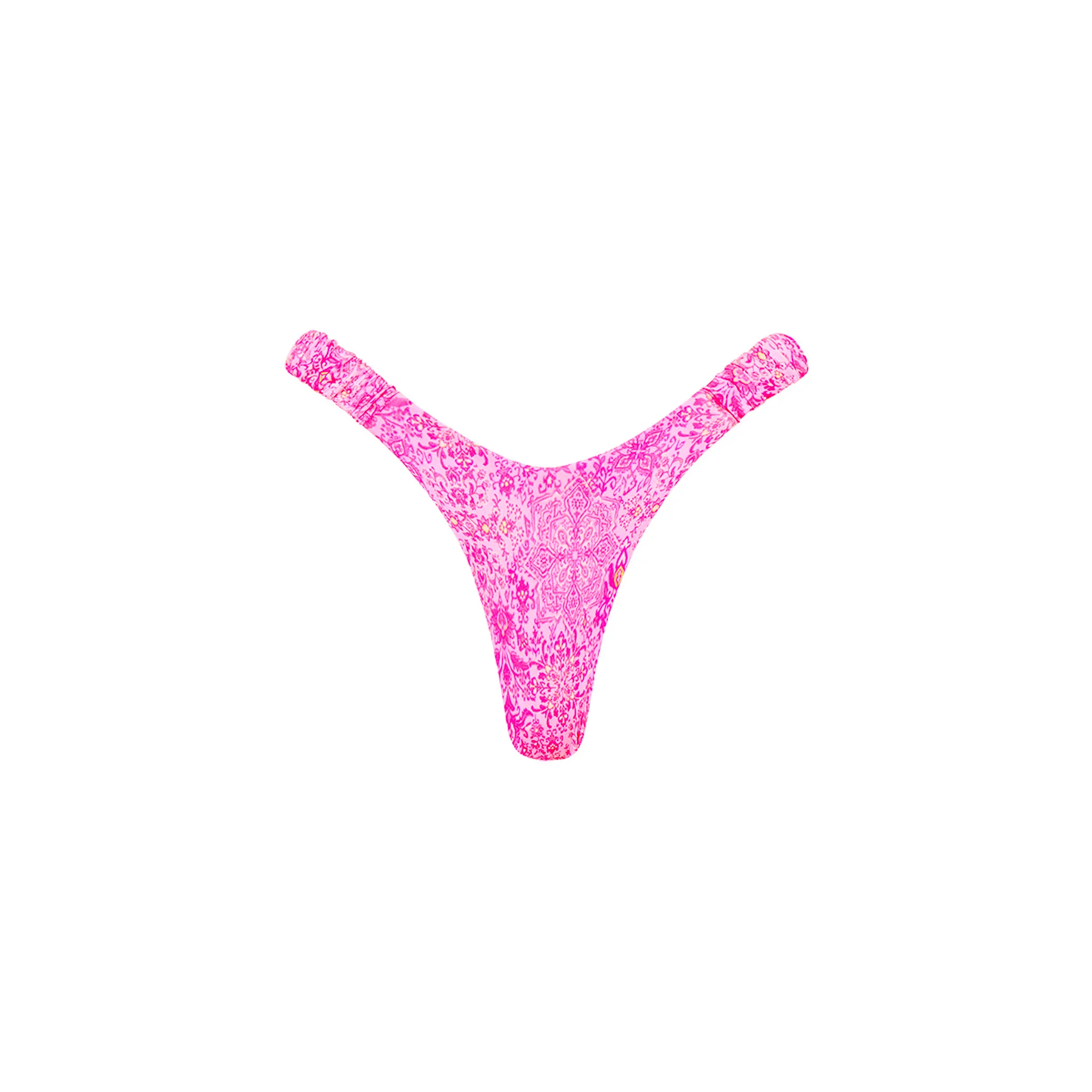 Retro Y Thong Bikini Bottom - Rose Quartz sold by Kulani Kinis
