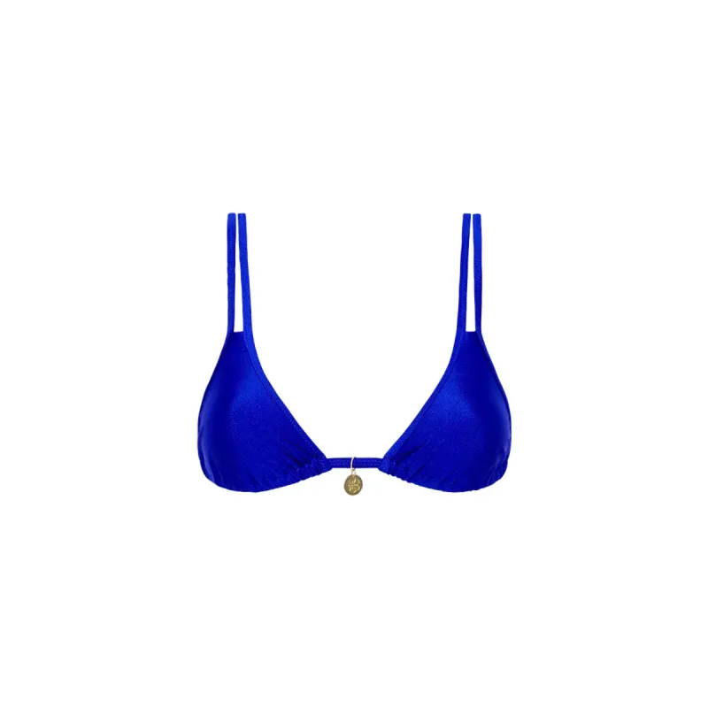 Twin Strap Bralette Bikini Top - Malibu Blue sold by Kulani Kinis