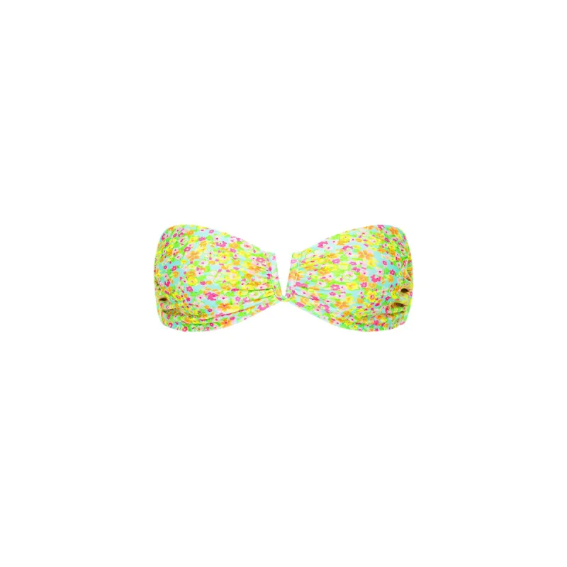 V Strapless Bandeau Bikini Top - Wild Flower sold by Kulani Kinis