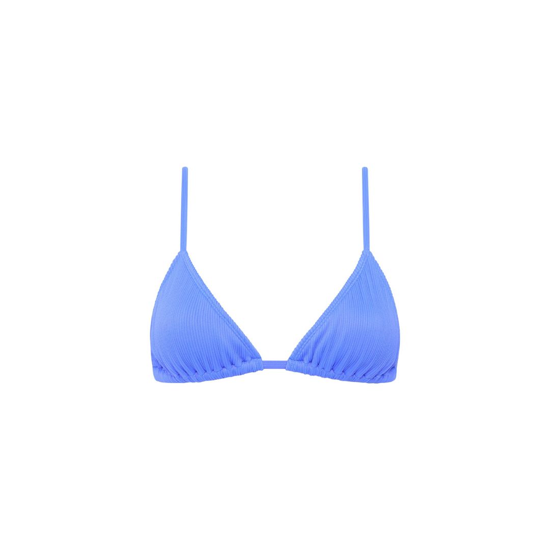 Bralette Bikini Top - Breezy Blue Ribbed sold by Kulani Kinis