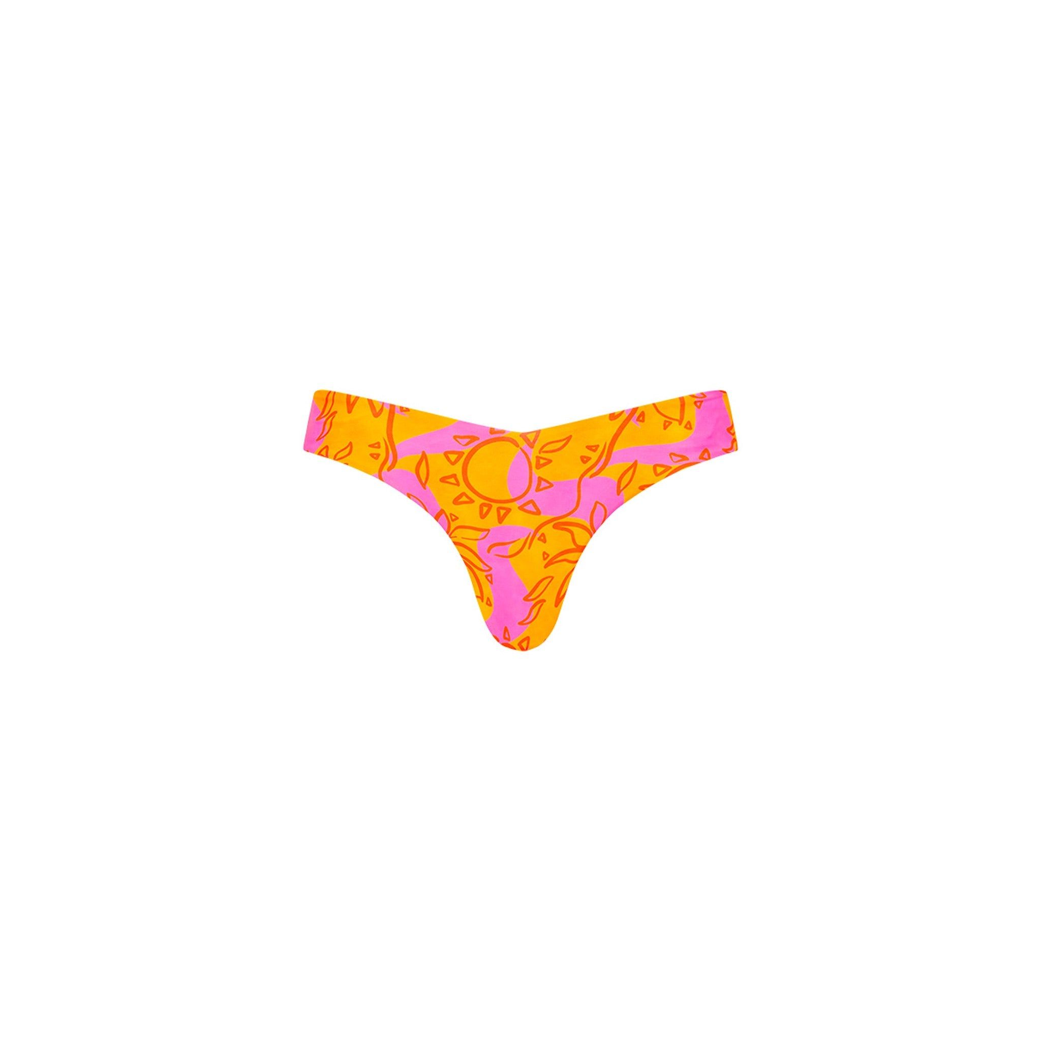 Cheeky V Bikini Bottom - Sangria Swirl sold by Kulani Kinis