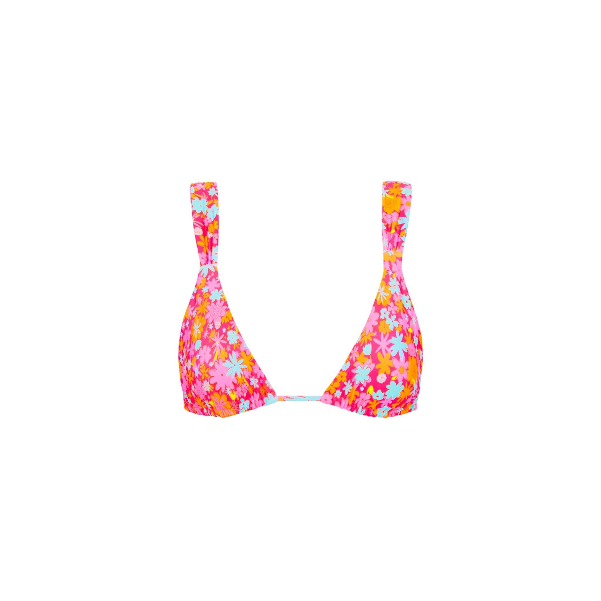 Slide Bralette Bikini Top - Raspberry Rosé sold by Kulani Kinis