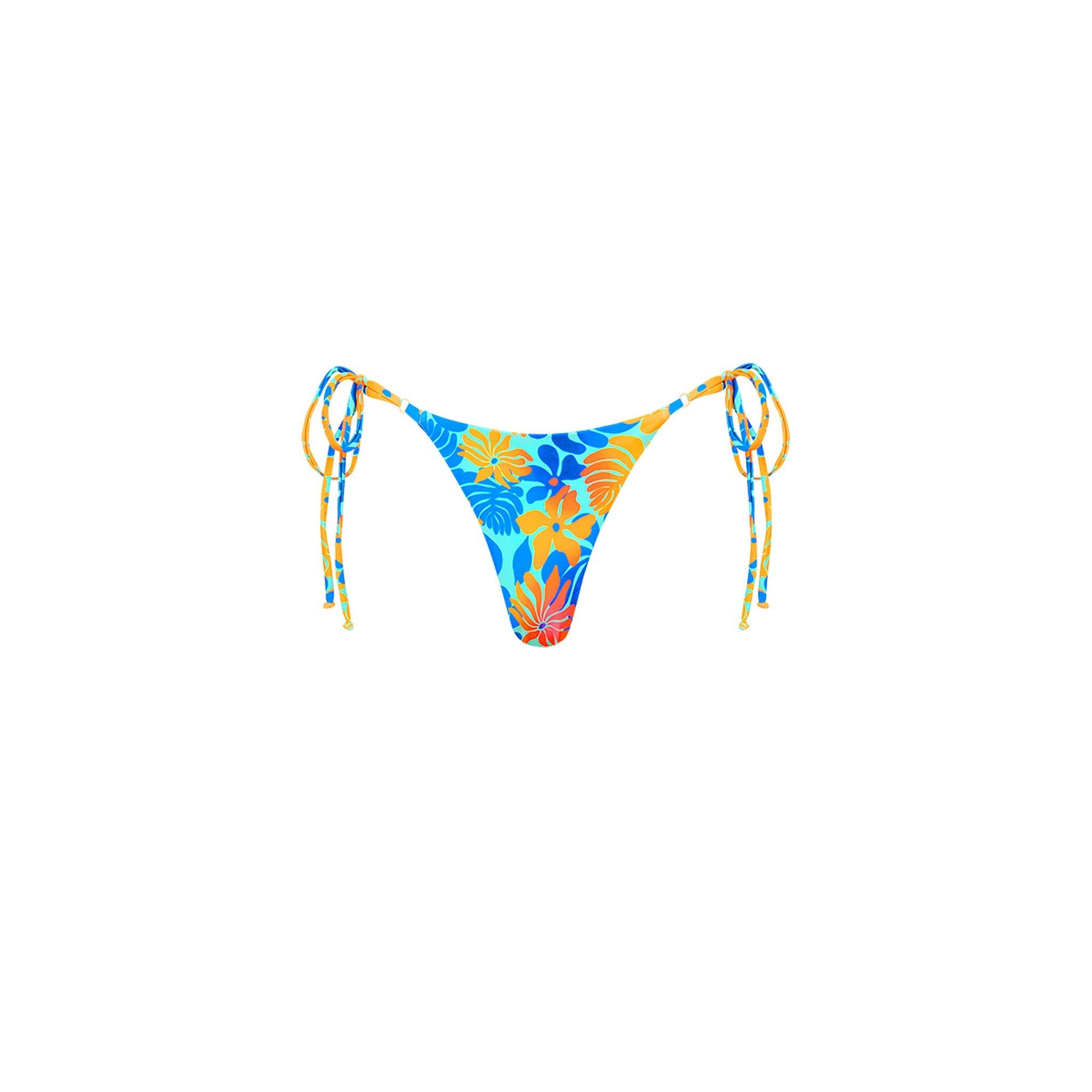 Thong Tie Side Bikini Bottom - Azure sold by Kulani Kinis