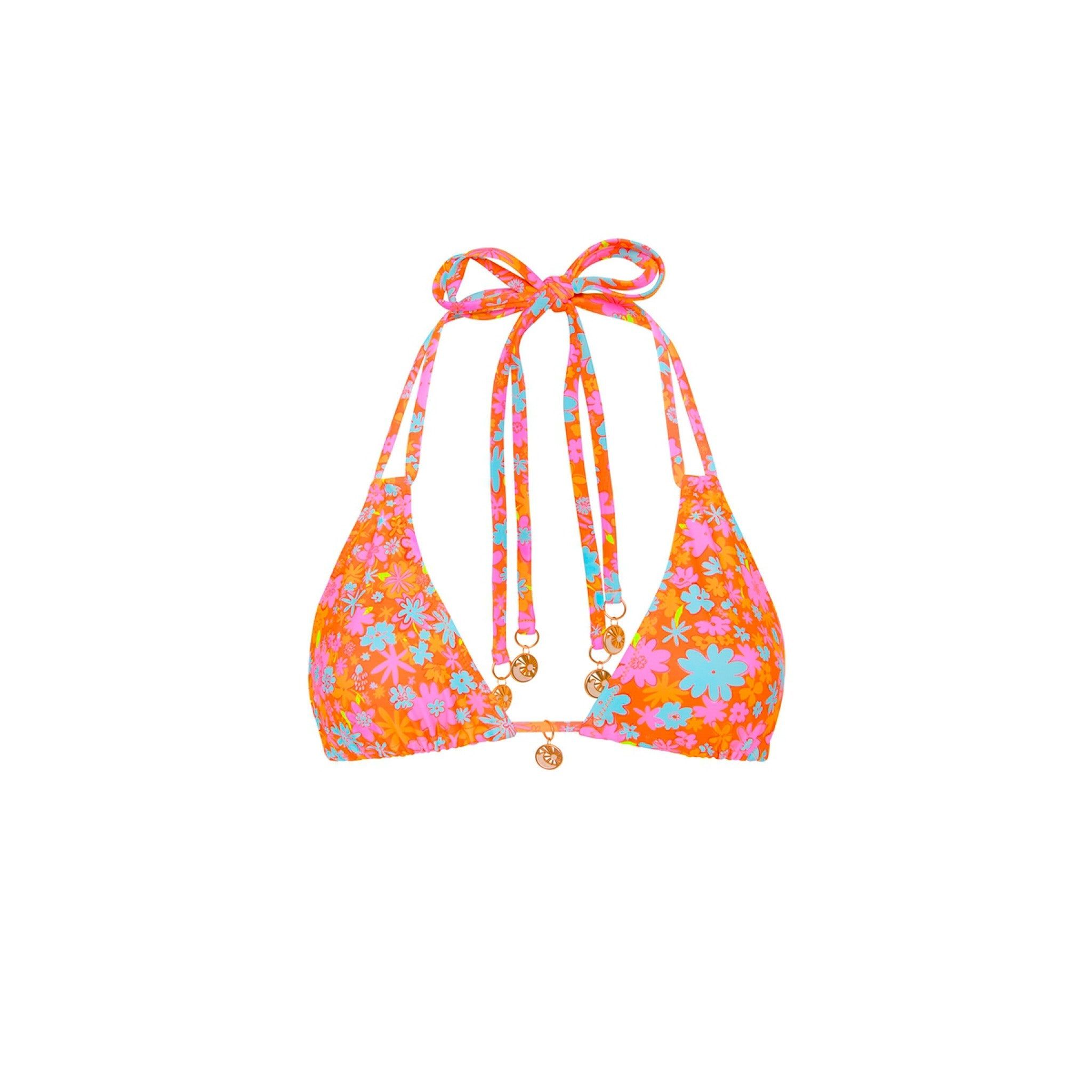 Halter Bralette Bikini Top - Dandelion Daze sold by Kulani Kinis