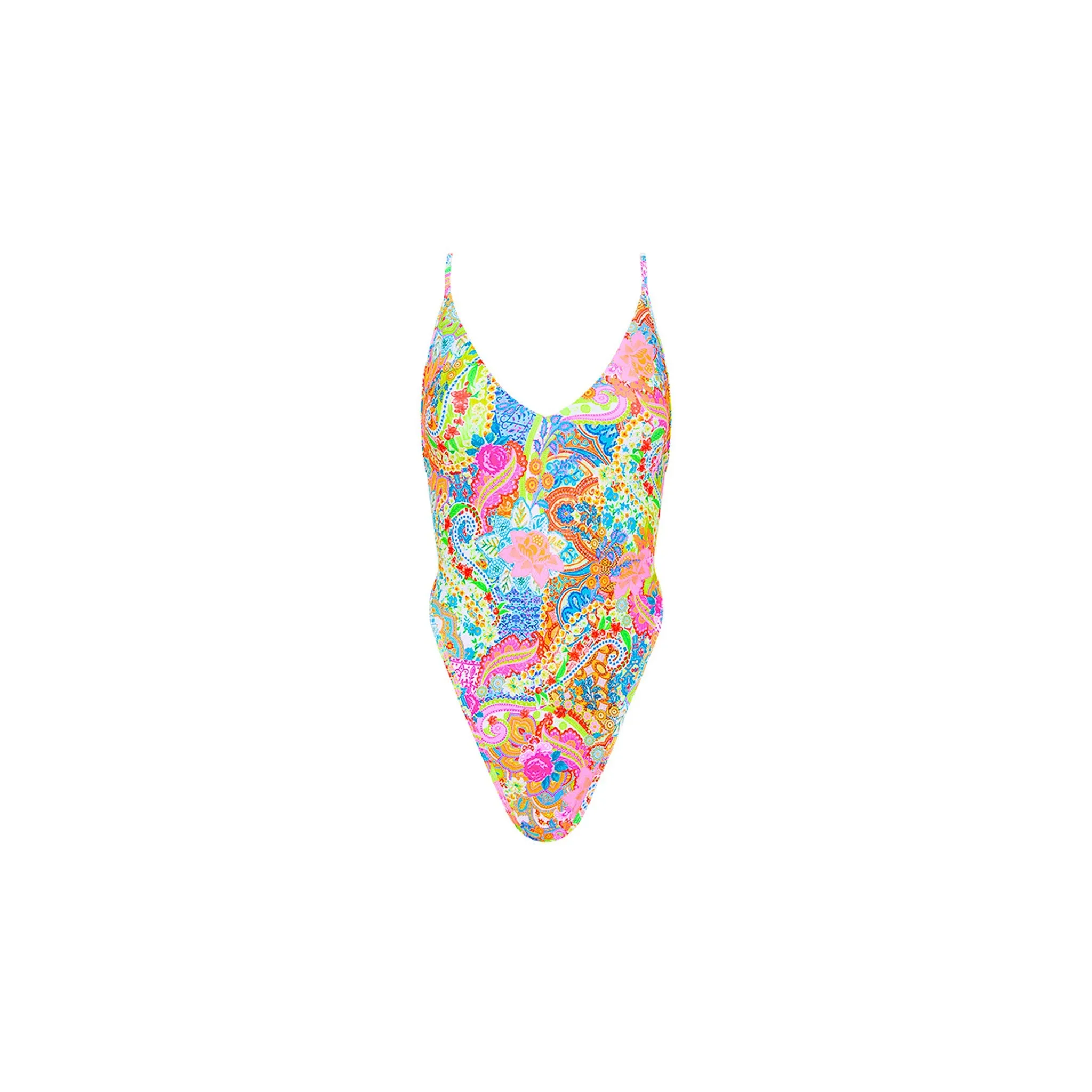 Plunge Cross Back One Piece - Dreamscape sold by Kulani Kinis