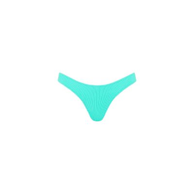 Vintage V Bikini Bottom - Aqua Ribbed sold by Kulani Kinis