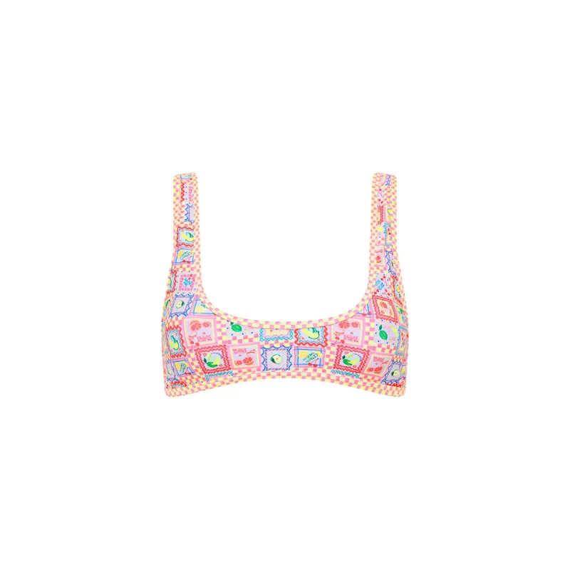 Bind Slim Scoop Bikini Top - Citron Coast made by Kulani Kinis