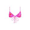 Ruched Bralette Bikini Top - Cherry Berry sold by Kulani Kinis