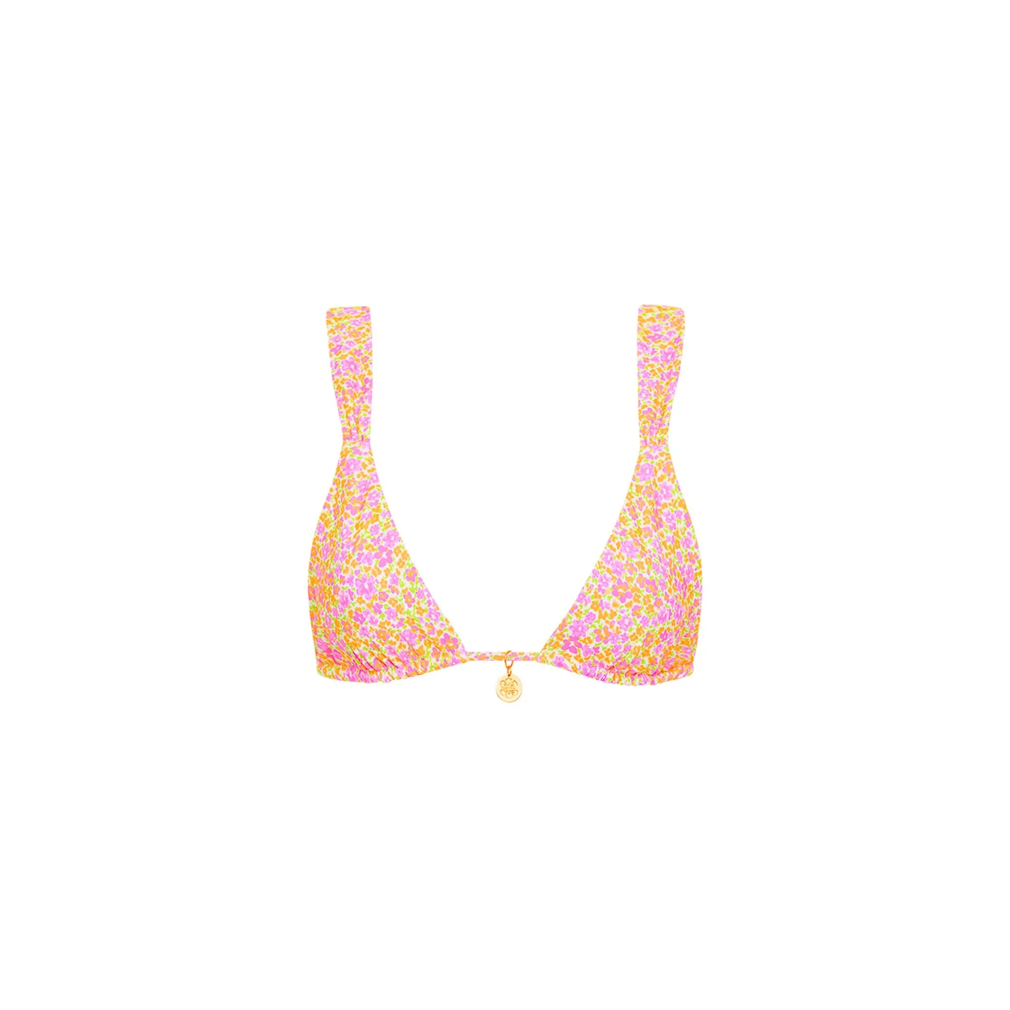 Slide Bralette Bikini Top - Champagne Blossom sold by Kulani Kinis