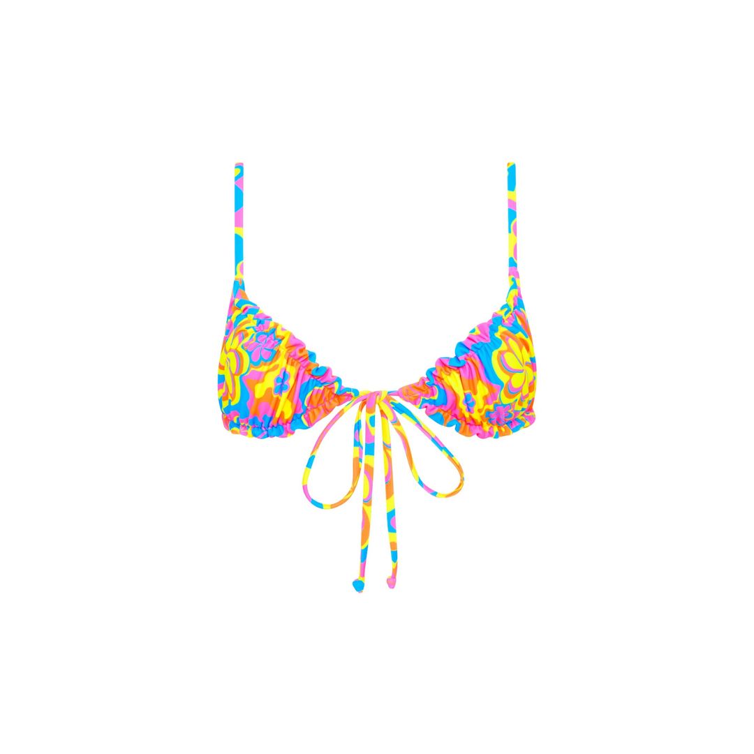 Ruched Bralette Bikini Top - Lovey Dovey sold by Kulani Kinis
