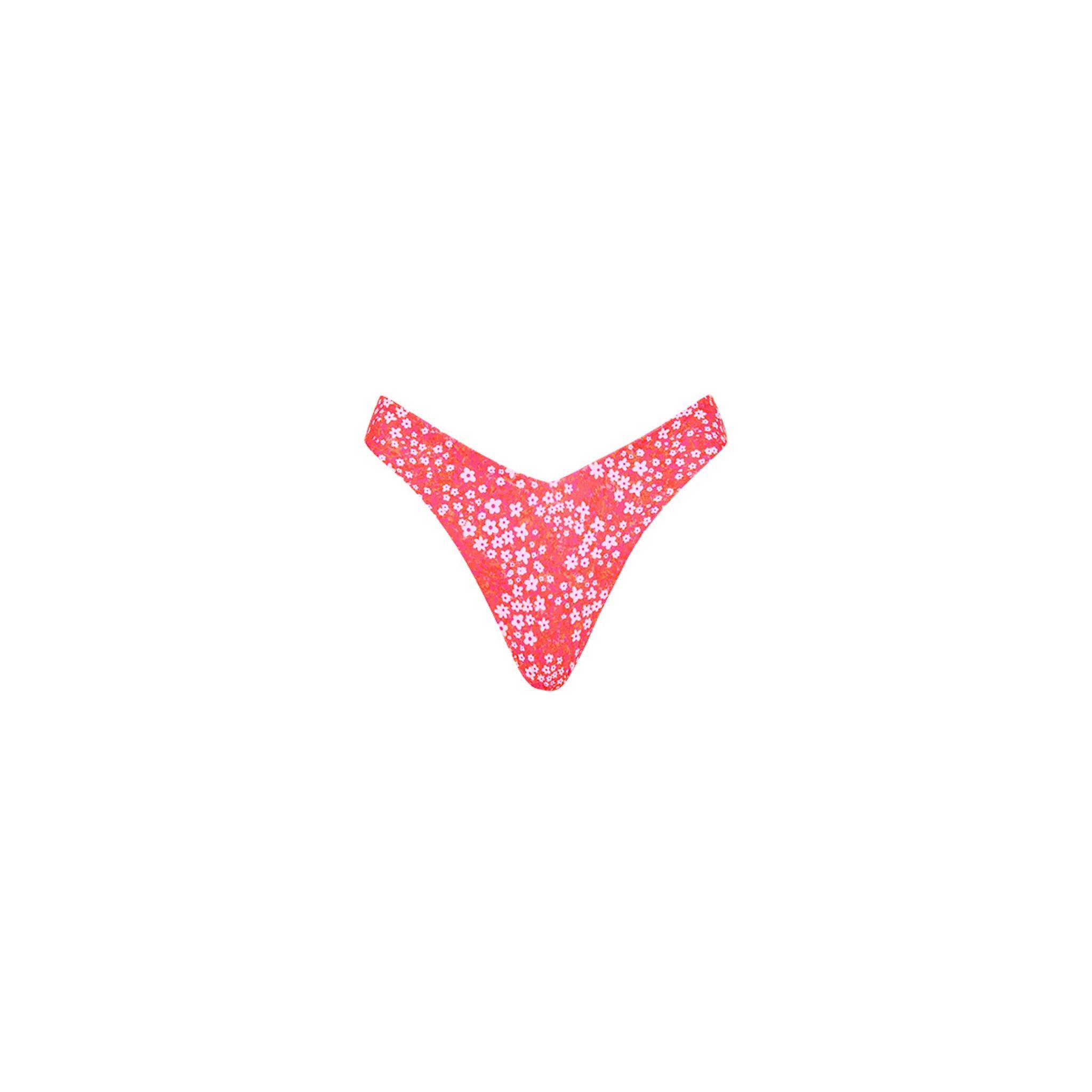 Y Cheeky Bikini Bottom - Coral Crush sold by Kulani Kinis
