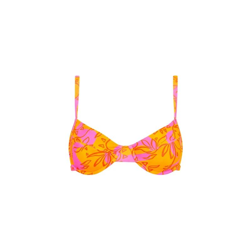 Ditzy Underwire Bra Bikini Top - Sangria Swirl sold by Kulani Kinis