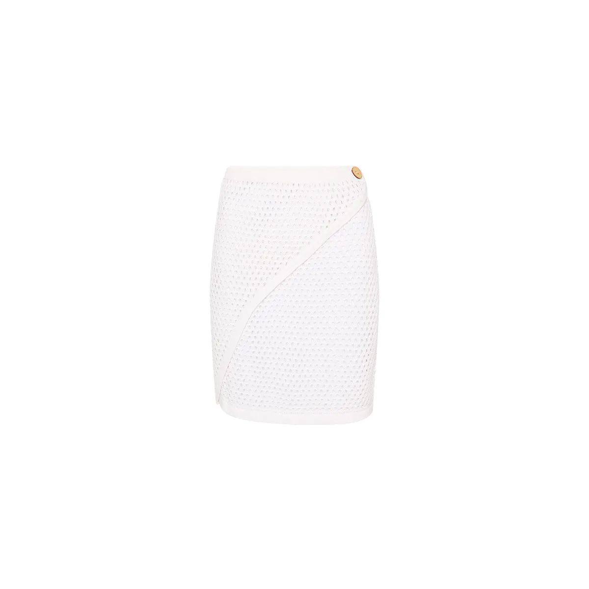 Crochet Knit Wrap Skirt - White sold by Kulani Kinis