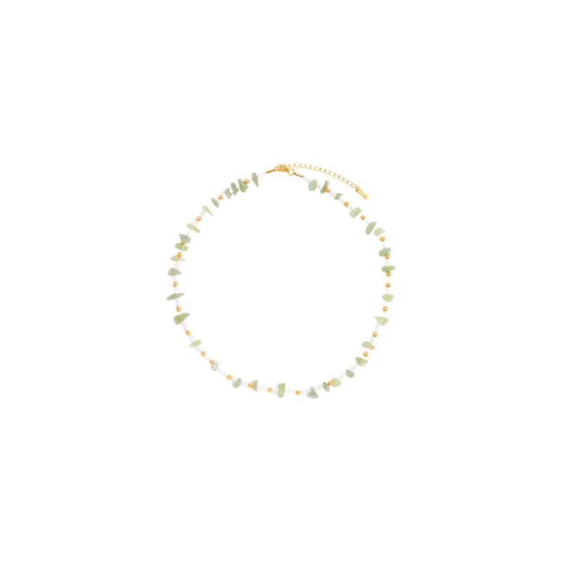Beaded Gem Necklace - Aventurine sold by Kulani Kinis