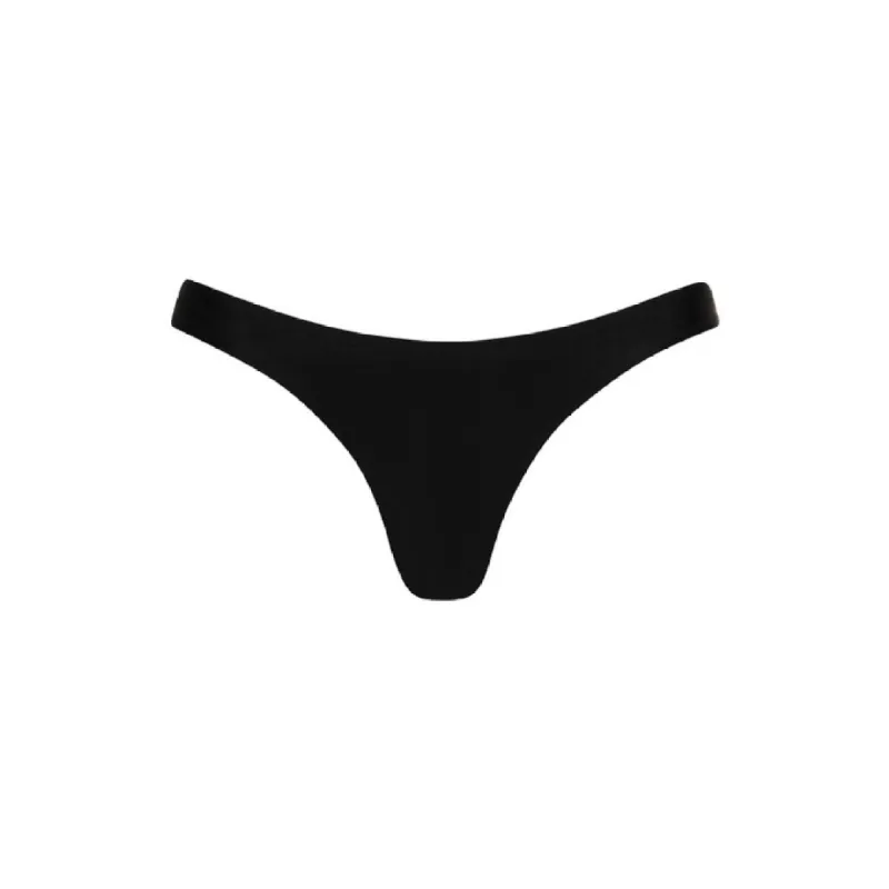 Minimal Full Coverage Bikini Bottom - Pitch Black sold by Kulani Kinis